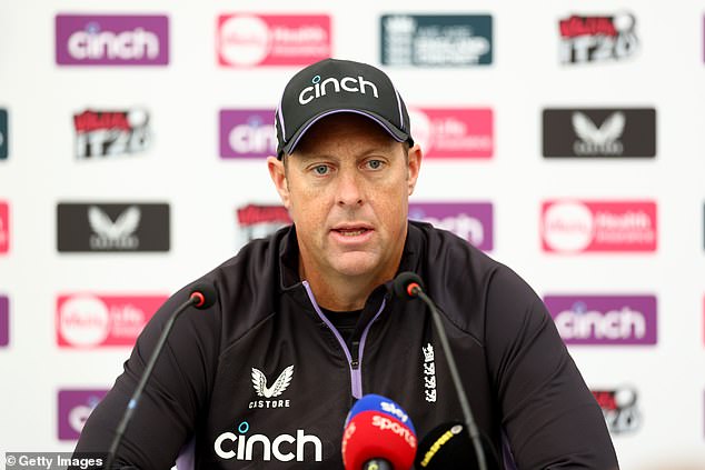 England acting coach Marcus Trescothick will take over until Brendon McCullum takes over.